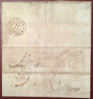 Scarce LONDON "FOREIGN 1815" Hs On Entire Letter From La Coruña, Spain>Huth London (GB Prephilately Cover España Mail - ...-1840 Prephilately