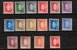 KING ROI KÖNIG HAAKON VII NORWAY NORGE NORWEGEN NORVÈGE 1951 1955 1957 MH(*) - Unused Stamps