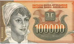 YOUGOSLAVIE 100 000 DINAR 1993 UNC  AC 6304296 - Yougoslavie