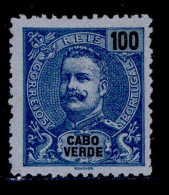 ! ! Cabo Verde - 1898 D. Carlos 100 R - Af. 46 - MH (ca 166) - Kaapverdische Eilanden