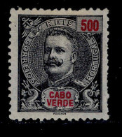 ! ! Cabo Verde - 1898 D. Carlos 500 R - Af. 50 - MH (ca 168) - Cap Vert