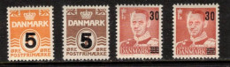 DENMARK DANMARK DÄNEMARK 1955 MI 358 359 360 361 MH(*). - Nuovi