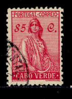 ! ! Cabo Verde - 1934 Ceres 85 C - Af. 211 - Used (ca 173) - Kaapverdische Eilanden