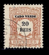 ! ! Cabo Verde - 1904 Postage Due 20 R - Af. P 03 - Used (ca 175) - Islas De Cabo Verde