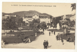 06/CPA A - Nice - Le Jardin Albert 1er Et La Casino Municipal - Parcs Et Jardins