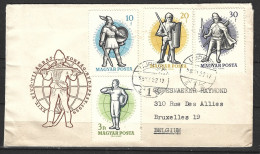 HONGRIE. Timbres De 1959 Sur Enveloppe 1er Jour Ayant Circulé. Escrime. - Fencing