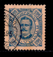 ! ! Cabo Verde - 1893 D. Carlos 300 R - Af. 36 - Used (ca 183) - Kaapverdische Eilanden