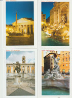 Il Campidoglio,Piazza Navona, Il Pantheon, La Fontana Di Trevi. Lot De 4 Cartes Postales - Verzamelingen