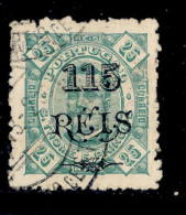 ! ! St. Thomas - 1902 D. Carlos W/OVP 115 R - Af. 74 - Used (ca 195) - St. Thomas & Prince