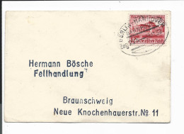 Bahnpost  Berlin - Hannover, Zug 225 Auf Damen - Geschäftsbrief - 1938 N. Braunschweig Verwendet - Maschinenstempel (EMA)