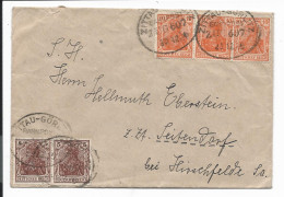 Bahnpost  Zittau - Görlitz, Zug 607 Auf  Brief - 1910  N. Seitendorf Verwendet - Machines à Affranchir (EMA)