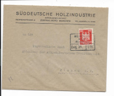 Bahnpost  München- Hof, Zug 21 Auf  Geschäftsbrief - 1926 N. Plauen Verwendet - Maschinenstempel (EMA)