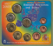 COFFRET EUROS ESPAGNE 2005 NEUF FDC - 8 MONNAIES + 2 € COMMEMORATIVE - Spagna