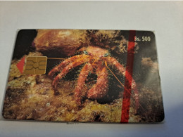 VENEZUELA/   BS 500/  CHIPCARD/  CONGREO LADRON /CRAB  / UNDERWATER OCEAN REEF   /  MINT  CARD     ** 16062** - Venezuela