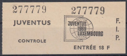 LUXEMBOURG 1969 ⁕ JUVENTUS F.I.P.  Ticket  ⁕ Cinderella - Erinnophilie