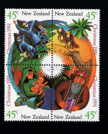 1991 Christmas  Michel NZ 1201-1204 Stamp Number NZ 1061a Yvert Et Tellier NZ 1145-1148 Stanley Gibbons NZ 1628a - Usati