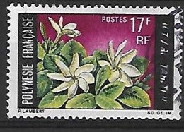 POLYNESIE FRANCAISE:Fleurs:Tiaré Tahiti  N°65  Année:1969 - Usados