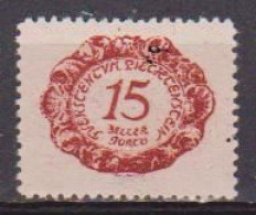 LIECHTENSTEIN  1920 SEGNATASSE  VALORE IN UN OVALE UNIF. 3  MLH  VF - Taxe