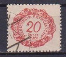 LIECHTENSTEIN  1920 SEGNATASSE  VALORE IN UN OVALE UNIF. 4  USATO VF - Taxe