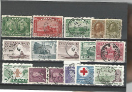 54599 ) Collection Canada  King Queen  G Overprint  - Collections