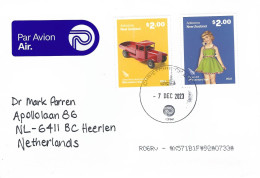 New Zealand 2023 Christchurch Toys Paper Doll Lines Bros Dump Truck Cover - Cartas & Documentos