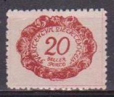 LIECHTENSTEIN  1920 SEGNATASSE  VALORE IN UN OVALE UNIF. 4  MLH  VF - Postage Due