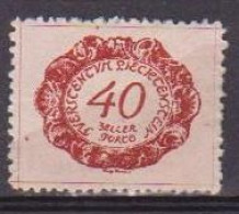 LIECHTENSTEIN  1920 SEGNATASSE  VALORE IN UN OVALE UNIF. 7  MLH  VF - Portomarken