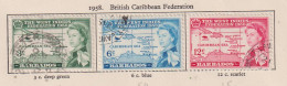 BARBADOS   - 1958 Federation Set  Used As Scan - Barbados (...-1966)