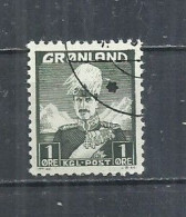 GREENLAND 1938 - KING CHRISTIAN X - USED OBLITERE GESTEMPELT USADO - N. 1 ISSUED - Gebraucht