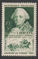 FRANCE Yvert N° 829 ** (Neuf Sans Charnière, MNH) Portrait Du Duc De Choiseul - Journée Du Timbre - 1949 - Neufs