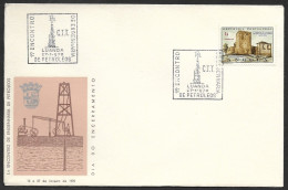 Angola Portugal Cachet Commémoratif Réunion D'ingénierie Pétrolière Pétrol 1970 Petroleum Engineering Meeting Postmark - Petróleo