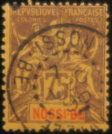 LP3972/363 - 1894 - COLONIES FRANÇAISES - NOSSI-BE - N°38 Avec Cachet : NOSSI-BE - HELVILLE - 7 DECEMBRE 1896 - Usati