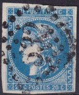 FRANCE - 20 C. Type III Report 2  Bleu Fo,cé - 1870 Emission De Bordeaux