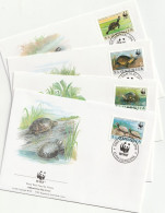 Slovenië 1996, FDC, WWF, European Swamp Turtle - Slowenien