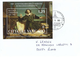 Vatican Vatikan 2023 Astronomy Nicolaus Copernicus Universe Model Mathematics MS Cover - Astronomie