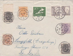 Letter From Trelleborg To Lengefeld (Erzgebirge) D.D.R. - Lettres & Documents