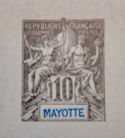 LP3972/365 - 1892/1899 - COLONIES FRANÇAISES - MAYOTTE - ENTIER POSTAL Sur DOUBLE CP Vierge - N°5 - Postwaardestukken & PAP