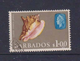 BARBADOS   - 1966 Wmk Sideways Definitive $1 Used As Scan - Barbados (...-1966)