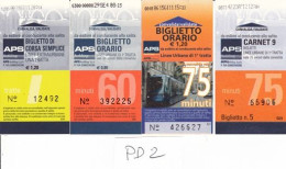 LOTTO 4 BIGLIETTI USATI BUS PADOVA (PD2 - Europe