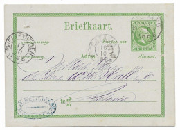 Ned. Indië 1885-86 Postkaart G6 Kw 2 EUR (SN 1865) - Niederländisch-Indien