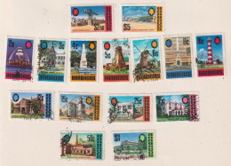 BARBADOS   - 1970 Definitives Values As Shown Hinged Mint And Used As Scan - Barbados (1966-...)