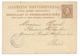 Ned. Indië 1879 Postkaart G5 Kw 7 EUR (SN 1868) - Niederländisch-Indien