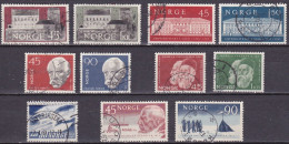 NO073C – NORVEGE - NORWAY – 1961 – COMMEMORATIVE ISSUES – Y&T # 408-422 USED 10 € - Gebraucht