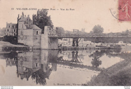 D02  VIC SUR AISNE  Ancien Pont - Vue Du Port - Vic Sur Aisne