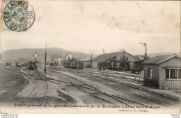 D21   Aspect Général De La Gare Des Laumes Et De La Montagne D'Alise Sainte-Reine  ........... Trains En Gare - Venarey Les Laumes