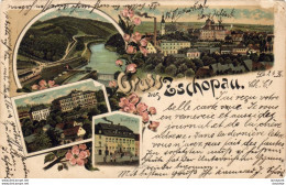 ALLEMAGNE  GRÜSS AUS ZSCHOPAU   ....... Carte Précurseur Lithographique - Zschopau