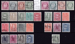 NO075- NORWAY – 1962-65 – FULL CURRENT ISSUES – Y&T # 435/49-435a/49a USED 22,25 € - Oblitérés