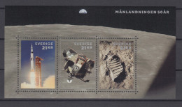 Sweden Block 2019 - 50th Anniversary Of The Moon Landing MNH ** - Blocks & Sheetlets