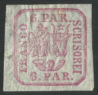 1864 Moldavia & Principality United , Romania  Bull Head 6 Parale Red, MLH - 1858-1880 Moldavia & Principato