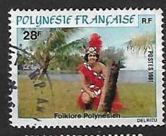POLYNESIE FRANCAISE: Folklore Polynésien:danse    N°166  Année:1981 - Oblitérés